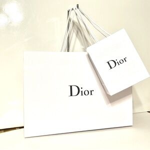 Dior Shopping Bag with bonus Med. Dior Bag